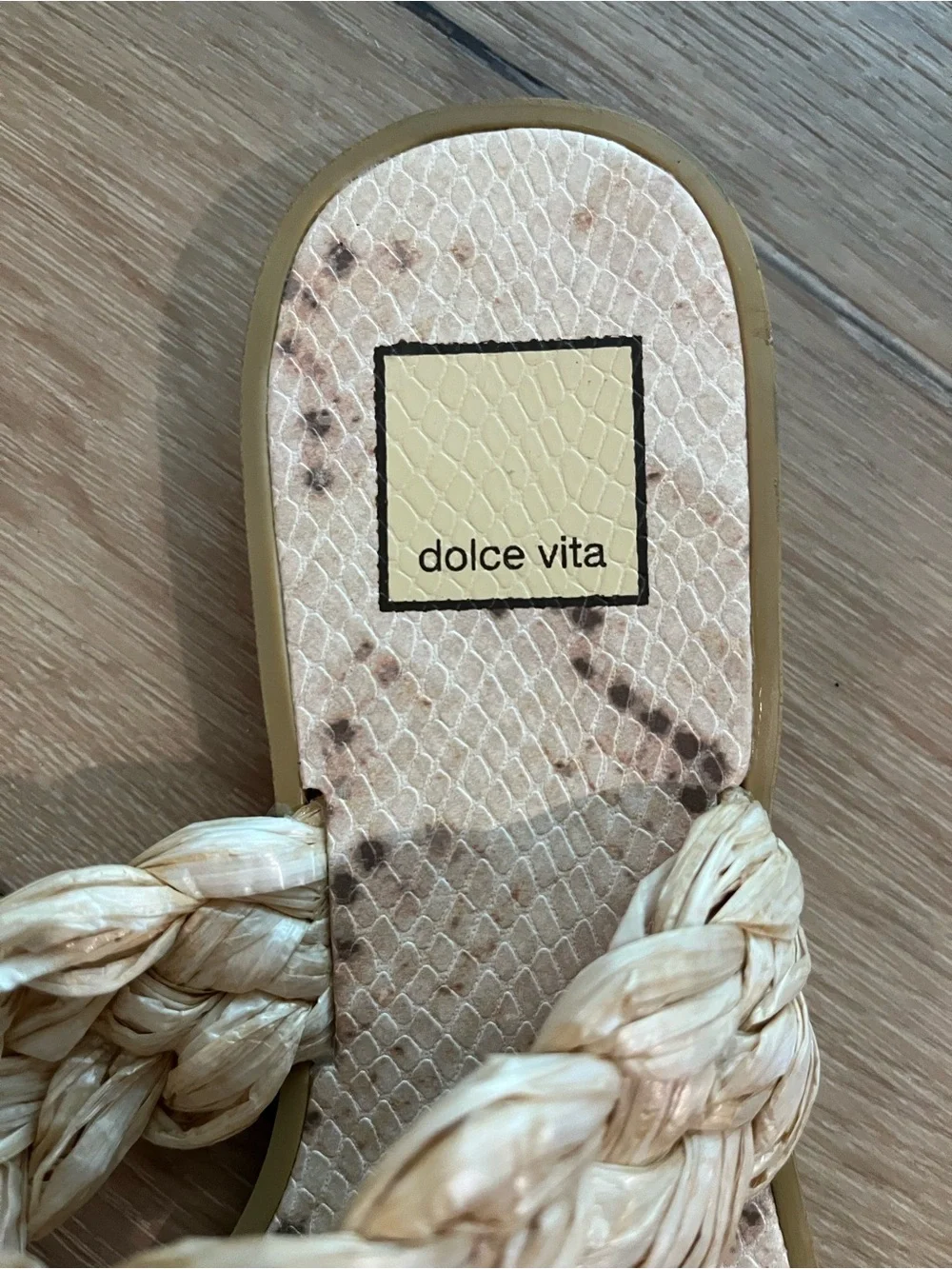 Dolce Vita Braided Double-Strap Slide Sandals (Size 7)